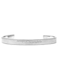 Flipped Logo Cuff Bracelet - Palladio Burattato