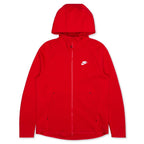 Sportswear Tech Fleece Full-Zip Hoodie - University Red/White