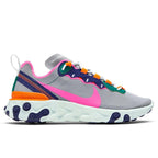 Women's React Element 55 - Wolf Grey/Laser Fuchsia