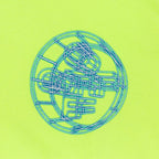 3D Crossed Off Slim Hoodie - Fluorescent Yellow