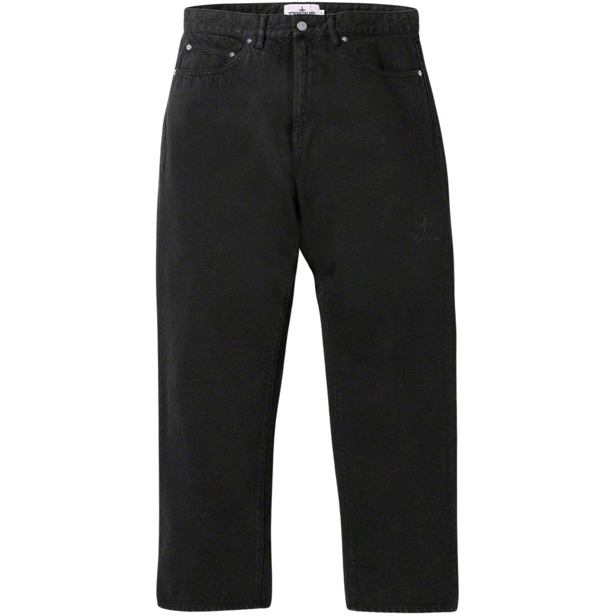 Stone Island x Supreme Black Jeans