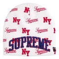 Supreme x New Era SS26 Monogram Beanie 'White' SUP-SS26-1038-WHT