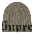 Supreme SS26 Old English Printed Beanie 'Olive' SUP-SS26-1007-OLIVE