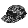 Supreme SS26 Reflective Bandana Sunshield Camp Cap 'Black' SUP-SS26-1048-BLK