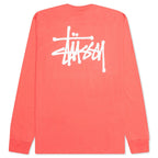 Basic L/S Tee - Pale Red