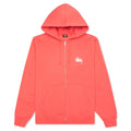 Basic Zip Hoodie - Pale Red