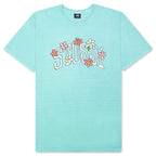 Flower Collegiate Pigment Dyed Tee - Aqua