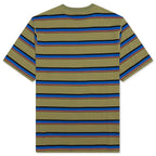Harbour Stripe Crew - Olive