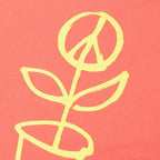 Peace Pot Tee - Pale Red