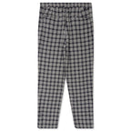 Plaid Linen Bryan Pant - Navy