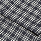 Plaid Linen Bryan Pant - Navy