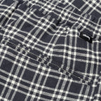 Plaid Linen Bryan Pant - Navy