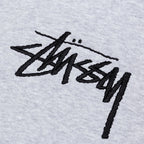 Stock Logo Applique Hoodie - Ash Heather