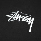 Stock Logo Applique Hoodie - Black