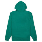 Stock Logo Applique Hoodie - Dark Green