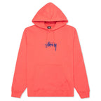 Stock Logo Applique Hoodie - Pale Red