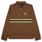 Stripe Zip Jacket - Brown