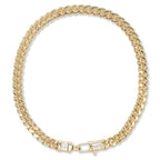 Curb Bracelet L - 925 Sterling Silver/9K Gold