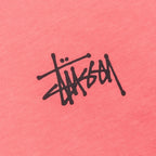 Basic Stussy Pigment Dyed L/S Tee - Coral