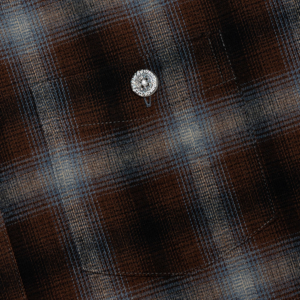 Abc. Flannel Plaid Puffer Quilted Jacket - Blue