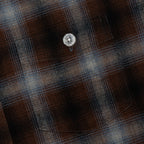 Abc. Flannel Plaid Puffer Quilted Jacket - Blue