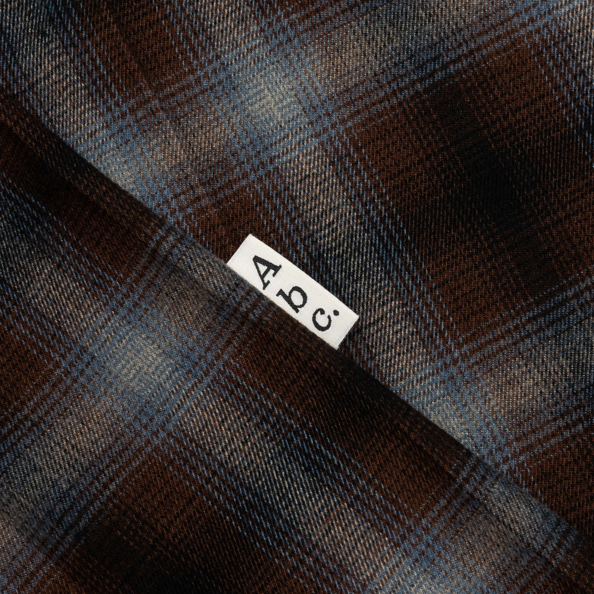 Abc. Flannel Plaid Puffer Quilted Jacket - Blue