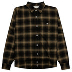 Abc. Flannel Plaid Puffer Quilted Jacket - Green