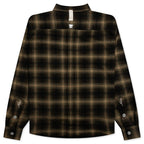 Abc. Flannel Plaid Puffer Quilted Jacket - Green