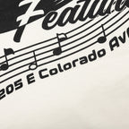Feature x Analog Dope Spin Vinyl Tee - Cannoli Cream