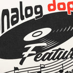 Feature x Analog Dope Spin Vinyl Tee - Cannoli Cream